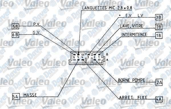 VALEO 251286 Silecek Kumandasi Peugeot P406  ####